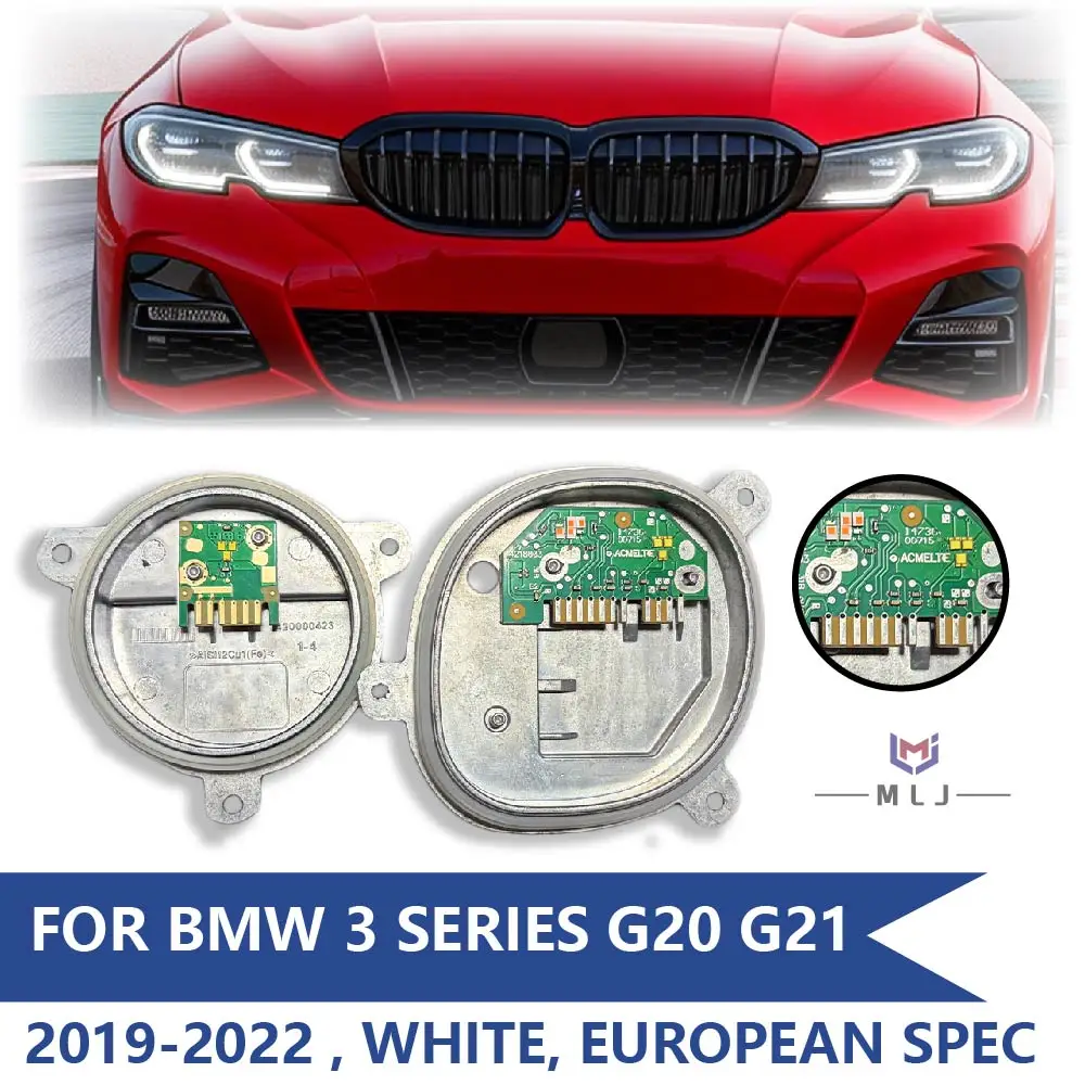 

63118737143 63118737144 For BMW 3 Series G20 G21 2019-2022 EU High-Spec Laser Blue Eyebrows Headlight White DRL Angel EyeModule