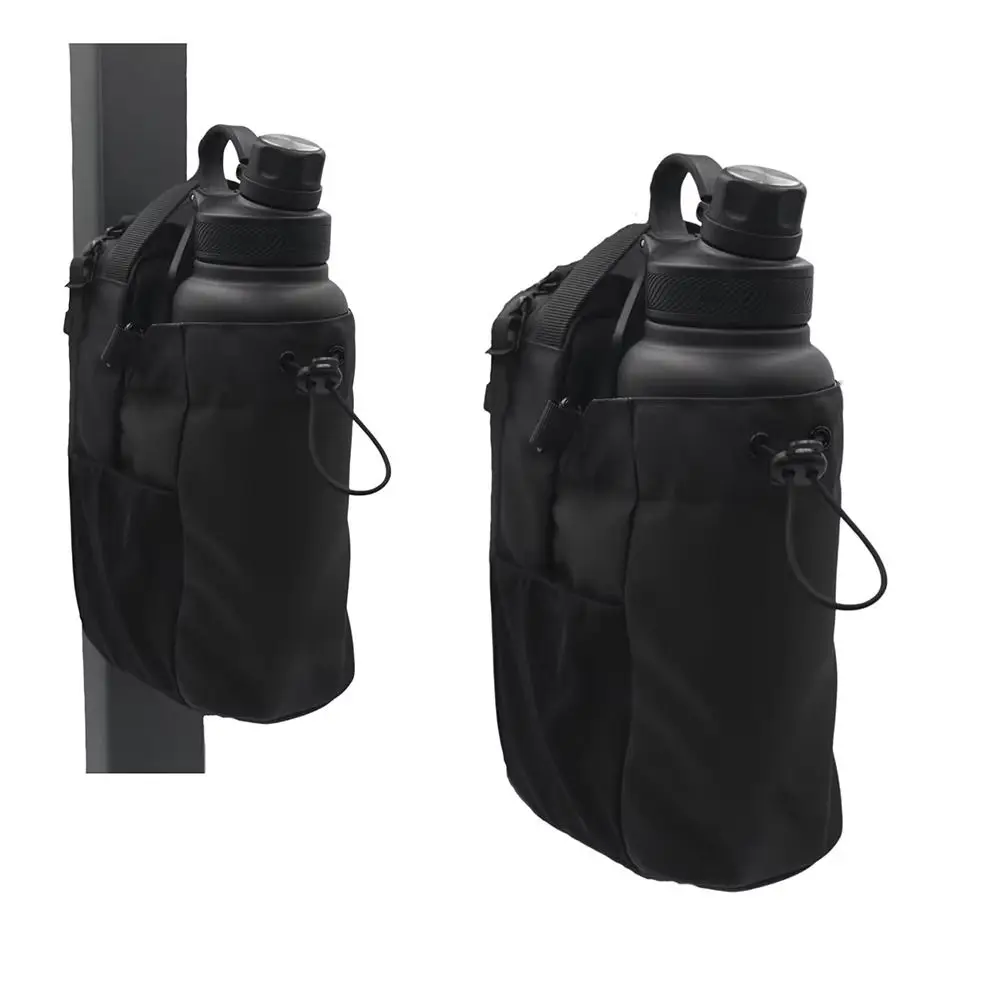 

Magnetic Water Bottle Sling Bag Large Capacity Adjustable Gym Bottle Bag Multi-layer with Shoulder Strap Crossbody Sports Bag