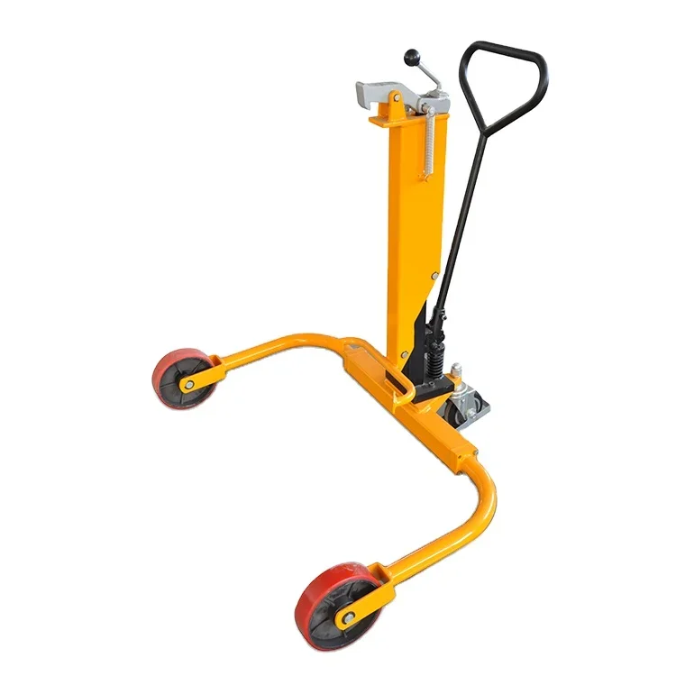 Sinolift DTW 250 Series Hand Portable Hydraulic Drum Dolly with Wide Leg