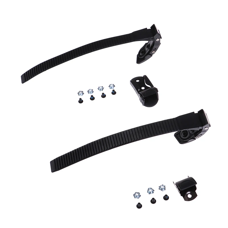 Replacement Strap with Screws Nuts and Buckle, Black Scooter Parts, Sturdy Inline Roller Skating Skate Shoes, 1 Set