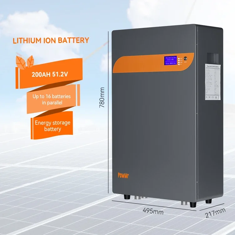 PowMr Low Voltage 51.2V LiFePO4 Battery 200Ah 10KWh BMS Wall Mounted Energy Storage Lithium-ion Battery