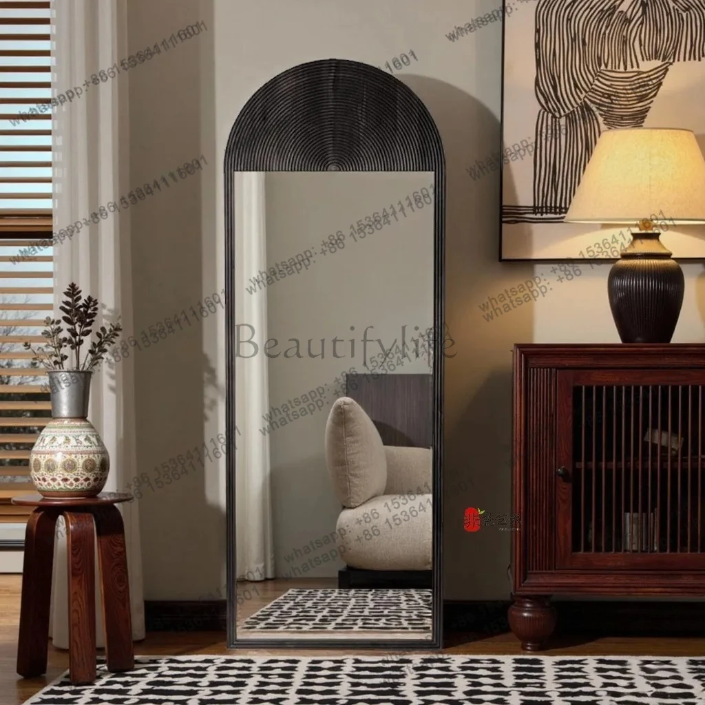 American retro full-length mirror French wall hanging, light luxury full-length mirror clothing store creative landing