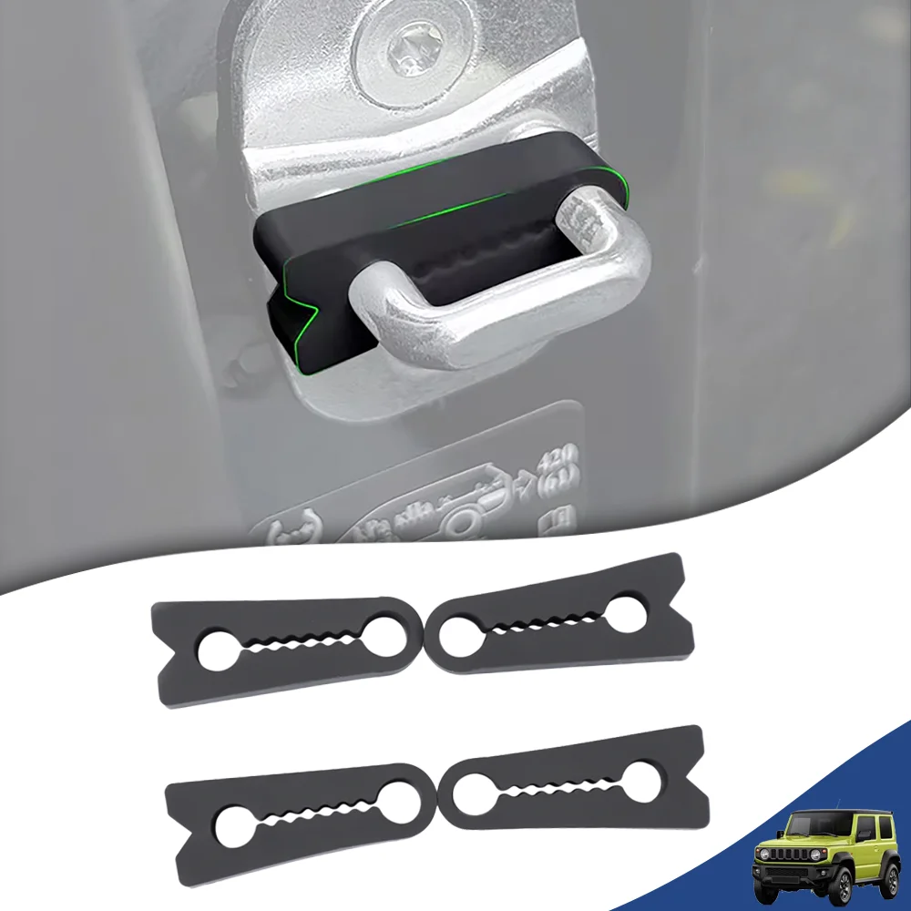 Car Door Lock Damper Buffer Shock-Absorbing Pad for Suzuki Jimny JB23 JB33 JB43 JB64 JB74 JC74 2007-2026 Interior Accessories