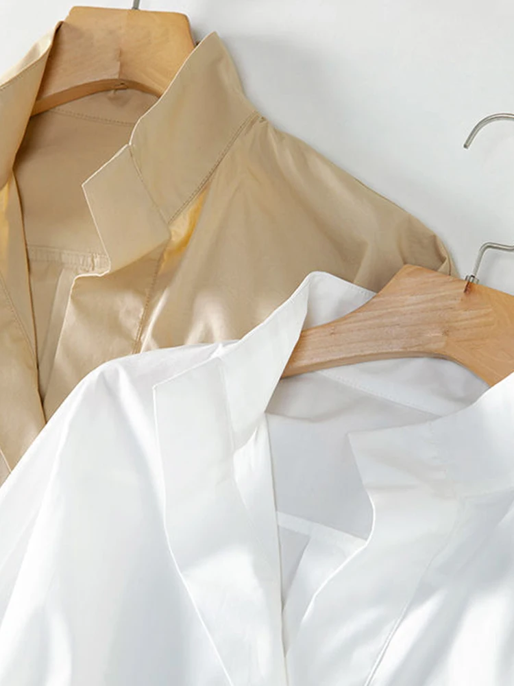 بلوزة فضفاضة تناسب Batwing Sve ذات ياقة واقفة ملونة قابلة للتنيف سبعة أضعاف Sve Street Sle للسيدات irt طويلة Sve