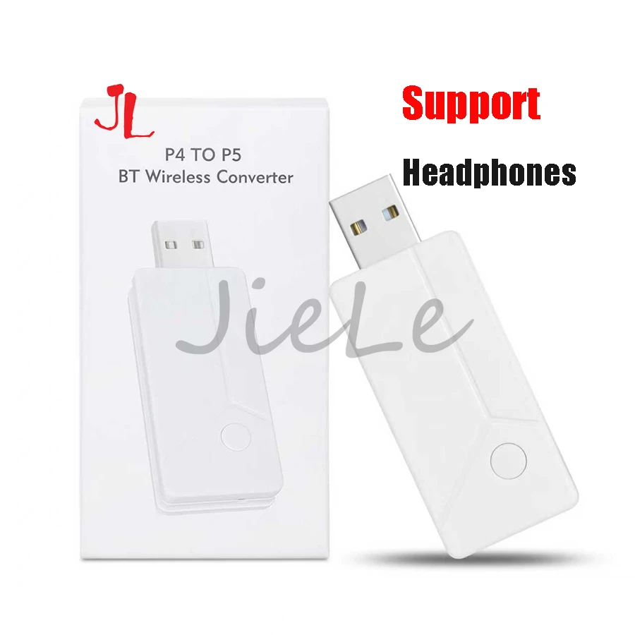 

Адаптер для беспроводного USB-контроллера PS4 / Конвертер для аркадного джойстика для игровой консоли PS5 и ПК, с функцией выбора наушников