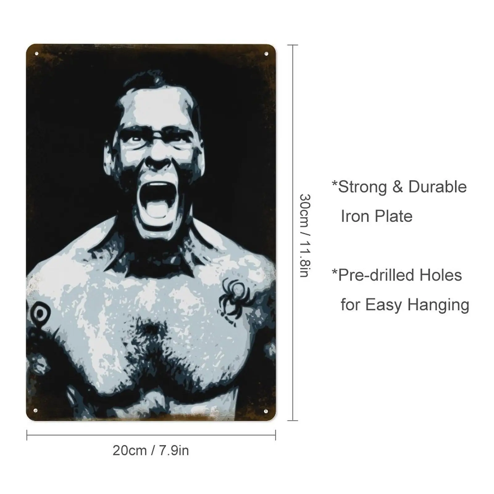 Henry Rollins Metal Tin Sign Poster 8”×12” Painting Sign Funny Wall Vintage Art Decor Retro Plaque For Home Bar Pub Club Cafe De