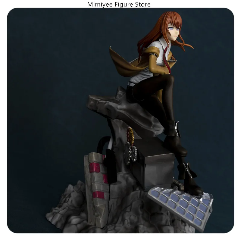 25.5cm Steins;Gate Makise Kurisu Anime Assistant thème de laboratoire à collectionner PVC Figure Statue décoration de bureau cadeau ​