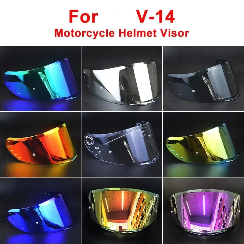 

Motorcycle helmet Visor Anti-UV PC visor Lens v14 Model Clear Smoke Dark Replacement Visor For V-14 Rapide Targo Blade 2