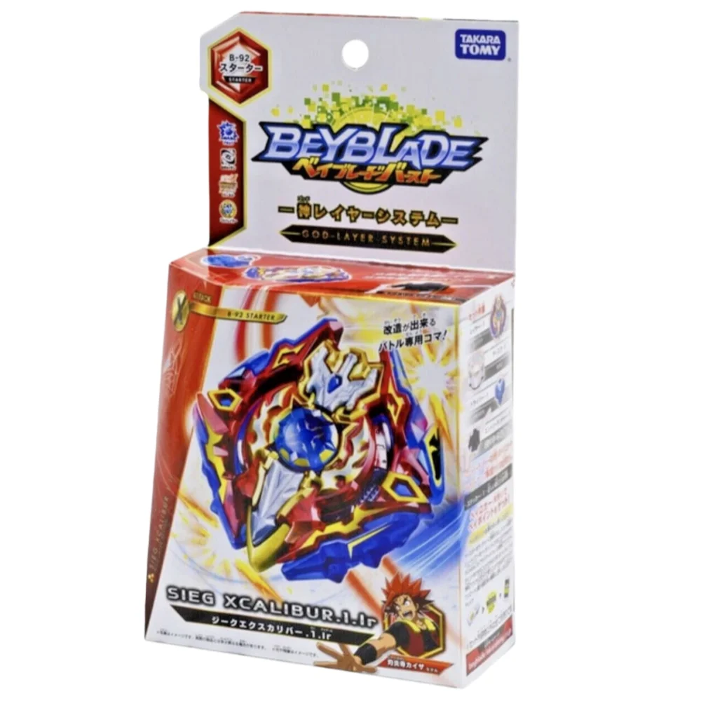 

GENUINE Takara Tomy beyscollector Burst B-92 Sieg Xcalibur .1.Ir Excalibur With Launcher