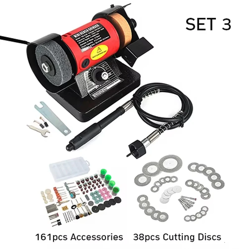 220V Tafelslijper Polijstmachine Desktop Schuurmachine DIY Houtbewerking Slijpen Carving Jade Sieraden Draaibank Machine