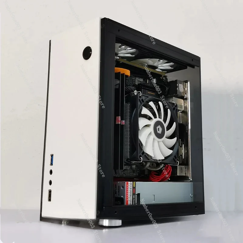 For GEEEK A31S mini itx side transparent chassis, small 1u power supply A4 chassis non aluminum small 1U power supply