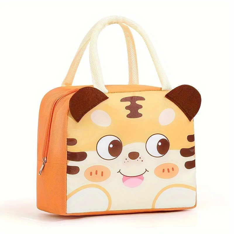 Kids Cartoon Lunch Bag Insulated Lunch Box for Boys Girls Keep Food Warm Cold Long Time Water-resistant Durable Toddler Daycare