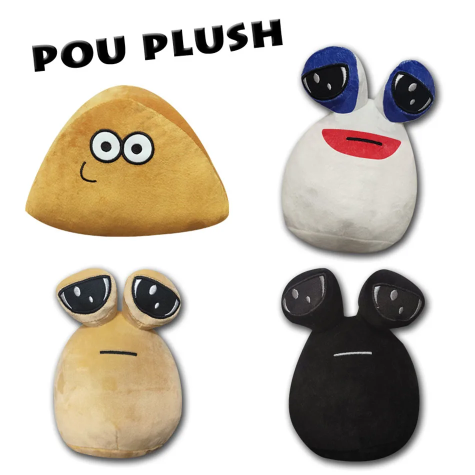 22cm/8.6in Pou Plush Cartoon Alien Toy Kawaii Stuffed Animal Doll Hot Game Figure Gifts for Fans