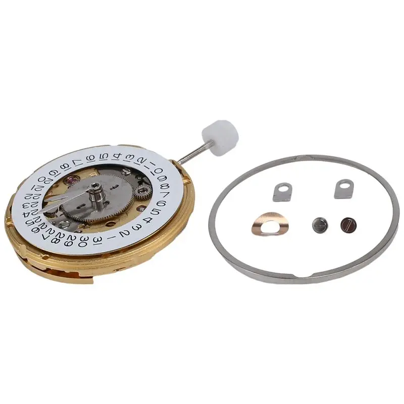 A57X NEW 4 Hands Watch Movement 25 Jewels 2836 Automatic Mechanical Watch Movement Date At 3 O'Clock for ETA 2836-2 GMT Gold