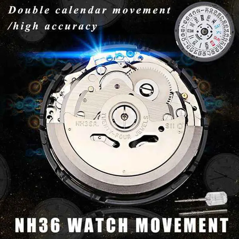 Men's Parts Mechanical Watch Movement NH36 Movement Watch Accessory