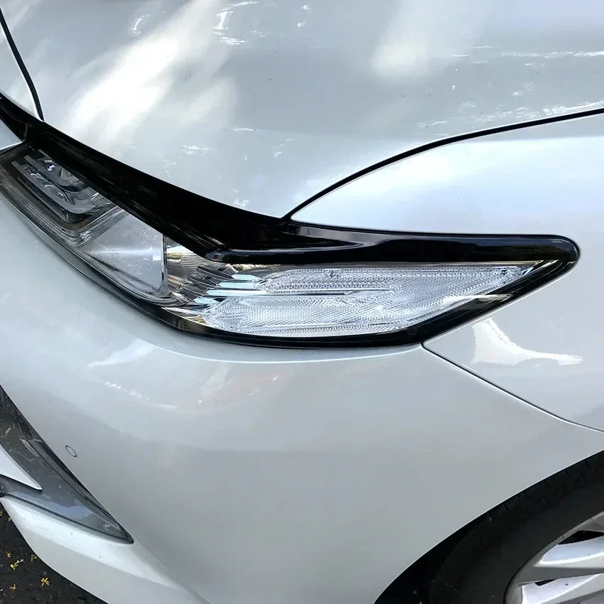 Car Front Headlight Eyelids For Toyota Camry 2018+ Headlamp Eyebrow Cover Trim Eyelash Aftermarket Parts Tuning Car Accessories