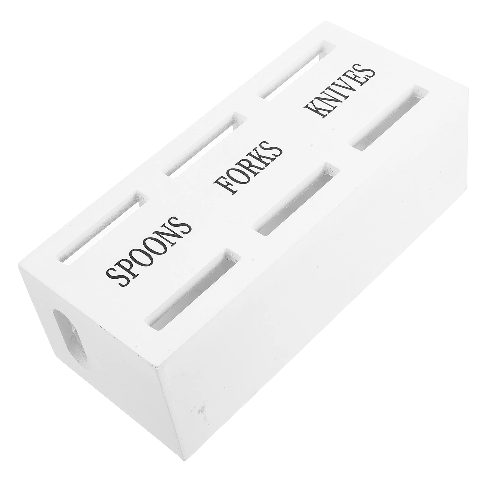 

Chopsticks Spoon Storage Box Kitchen Utensils Holder Countertop Silverware ganizer Wood Cutlery Box Large Capacity 3 Compartment