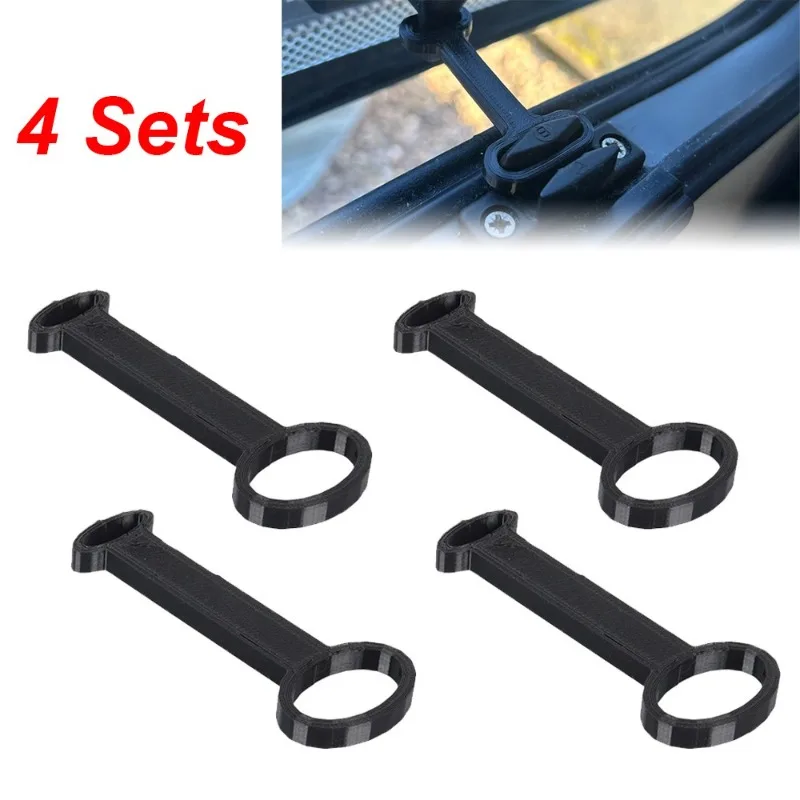 

4-Pack Poly Plastic Ventilation Stay Braces for Caravan And Motorhome Windows Camper RV Window Support Braces