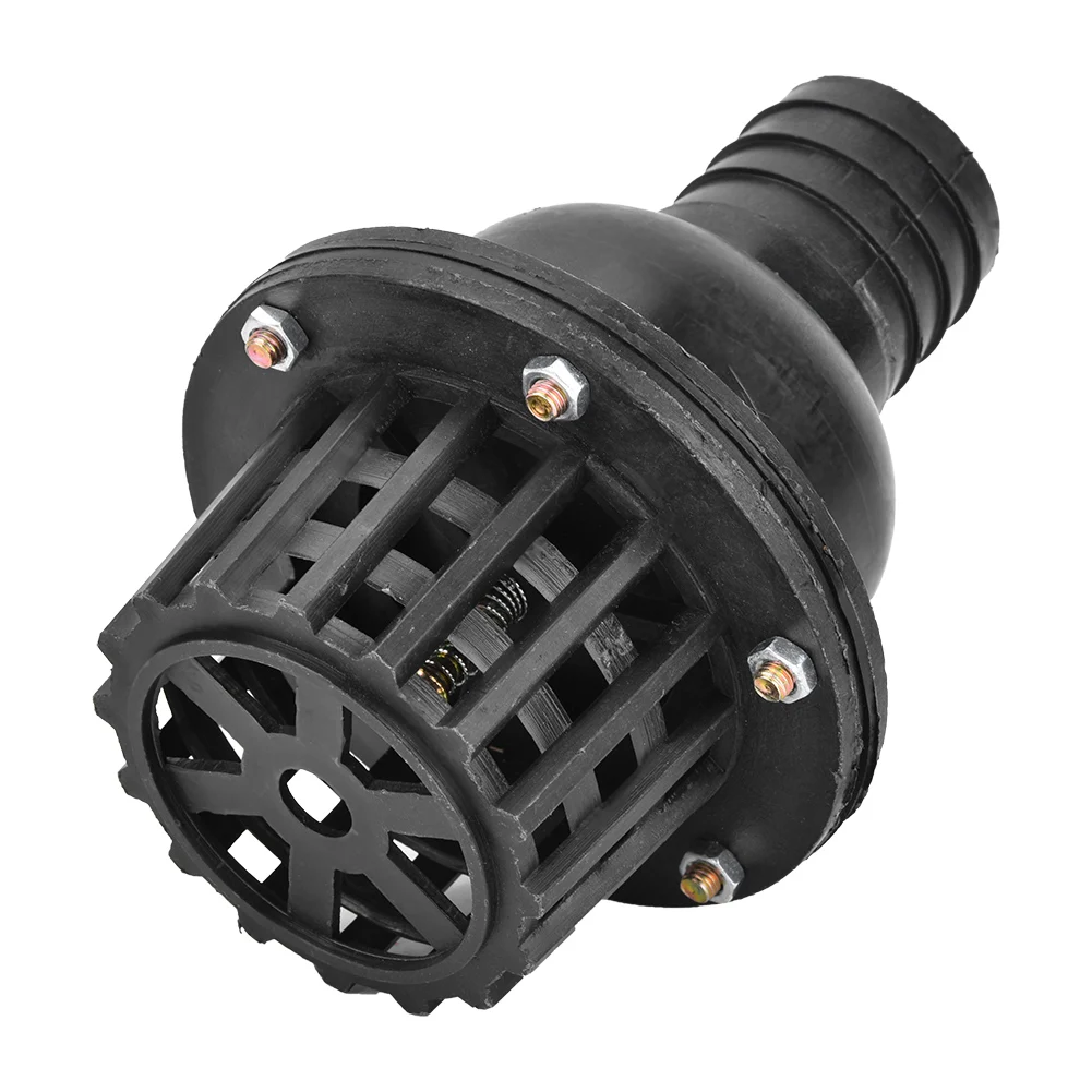 Válvula de retenção Válvula de pé Válvula de água Válvula de pé Válvula de retenção plana de baixa pressão em PVC preto para máquina de fluido