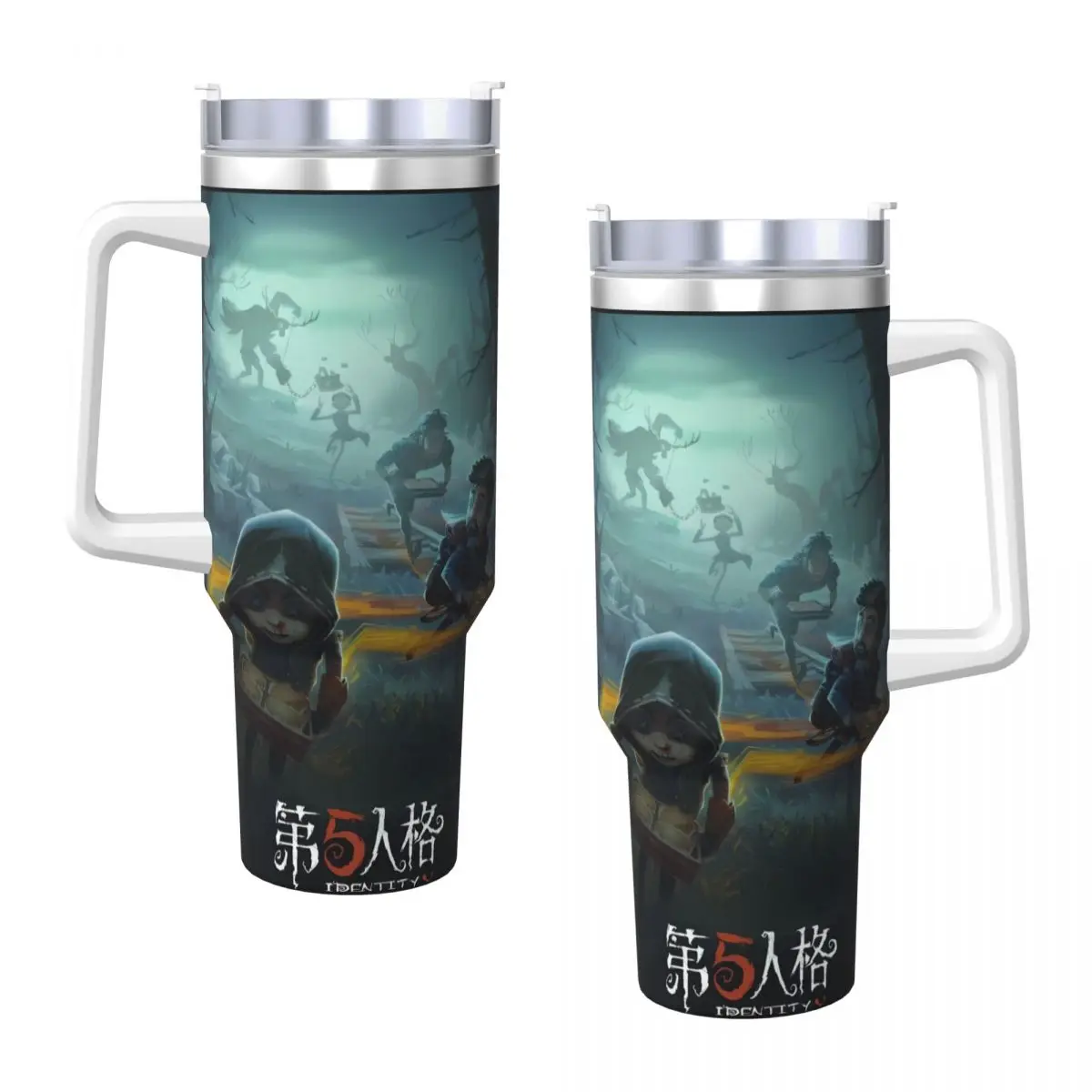 Identitys Vs Stainless Steel Tumbler Beach Mugs Cup 40oz Thermal Mug Leakproof Hot Drinks Milk Tea Water Bottle