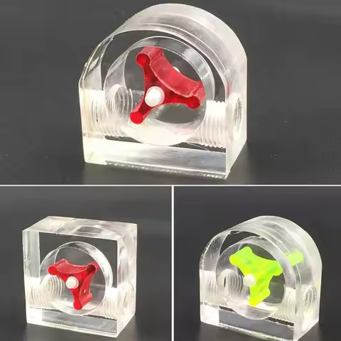 2 Way G1/4 Thread Polished Surface Office Measuring Tools Flow Meter Durable For PC Water Cooling Easy Install Acrylic Indicator