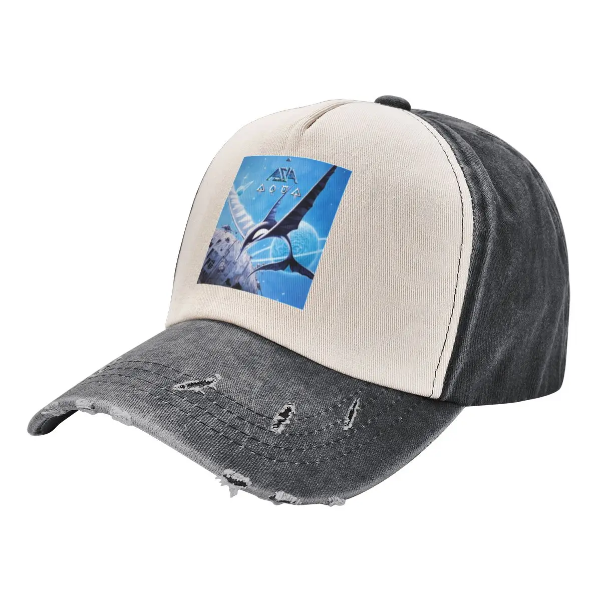 

Asia aqua Baseball Cap cute Beach Outing Caps For Men Women's