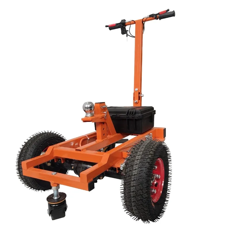 Mobile trolley One-piece foldable with adjustable motor