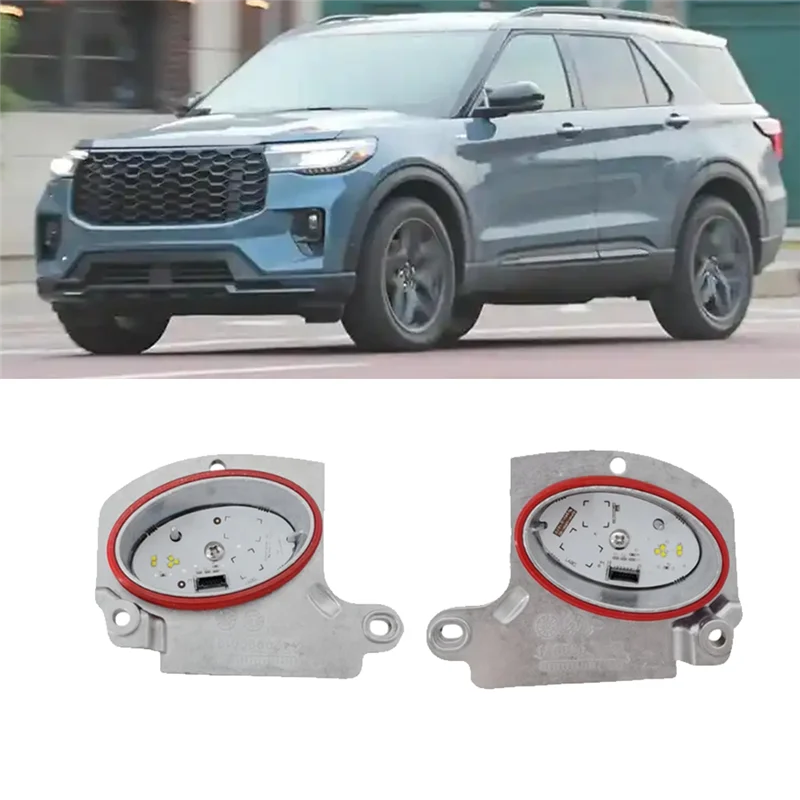 【Ceda de preço! !】6420000013 6420000014 LED Angel Eye Chip Fonte de luz 1 par de módulo de farol dianteiro para Ford Explorer 2022-2024