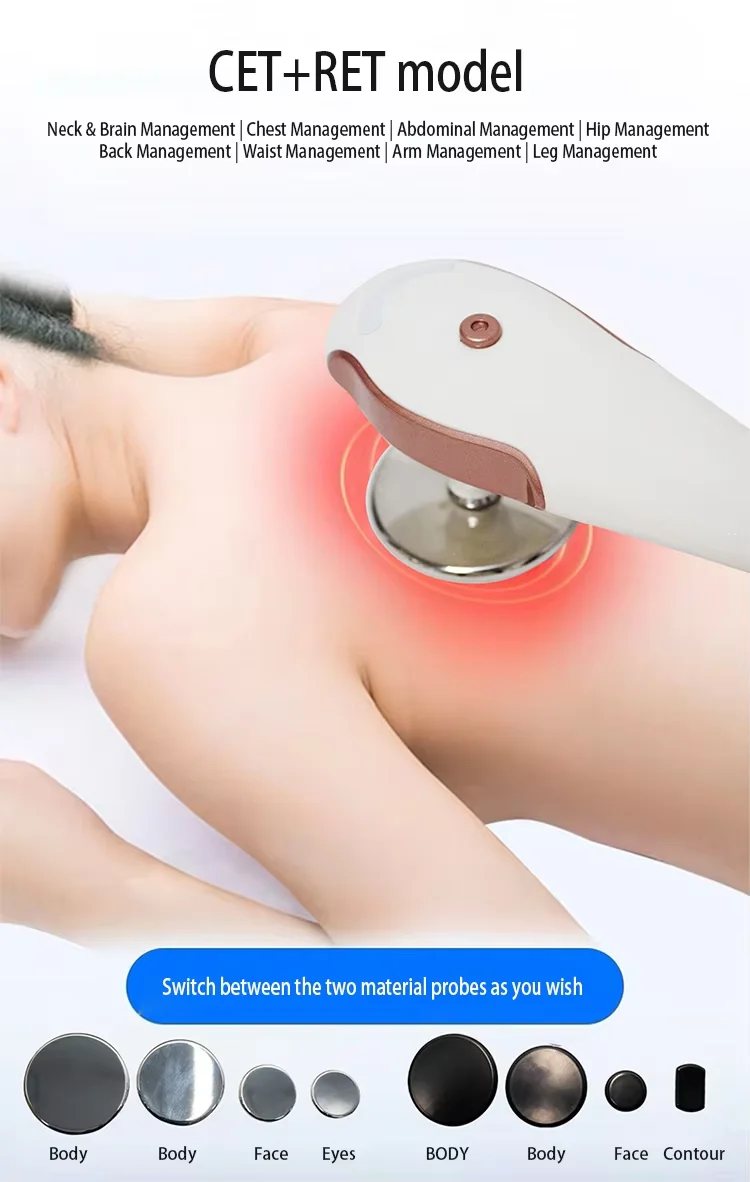448Khz CET RET Tecar Device INDIBA Physical Therapy Machine Rf High Radio Frequency Diatermia Pro Loss Weight Health Care System