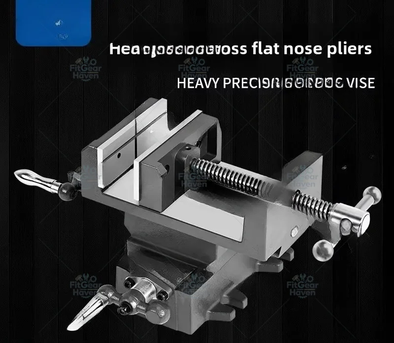 Cross Pliers Bench Drill Special Two-way Mobile Vice Drilling，and Milling Machine Heavy Duty Work Pliers