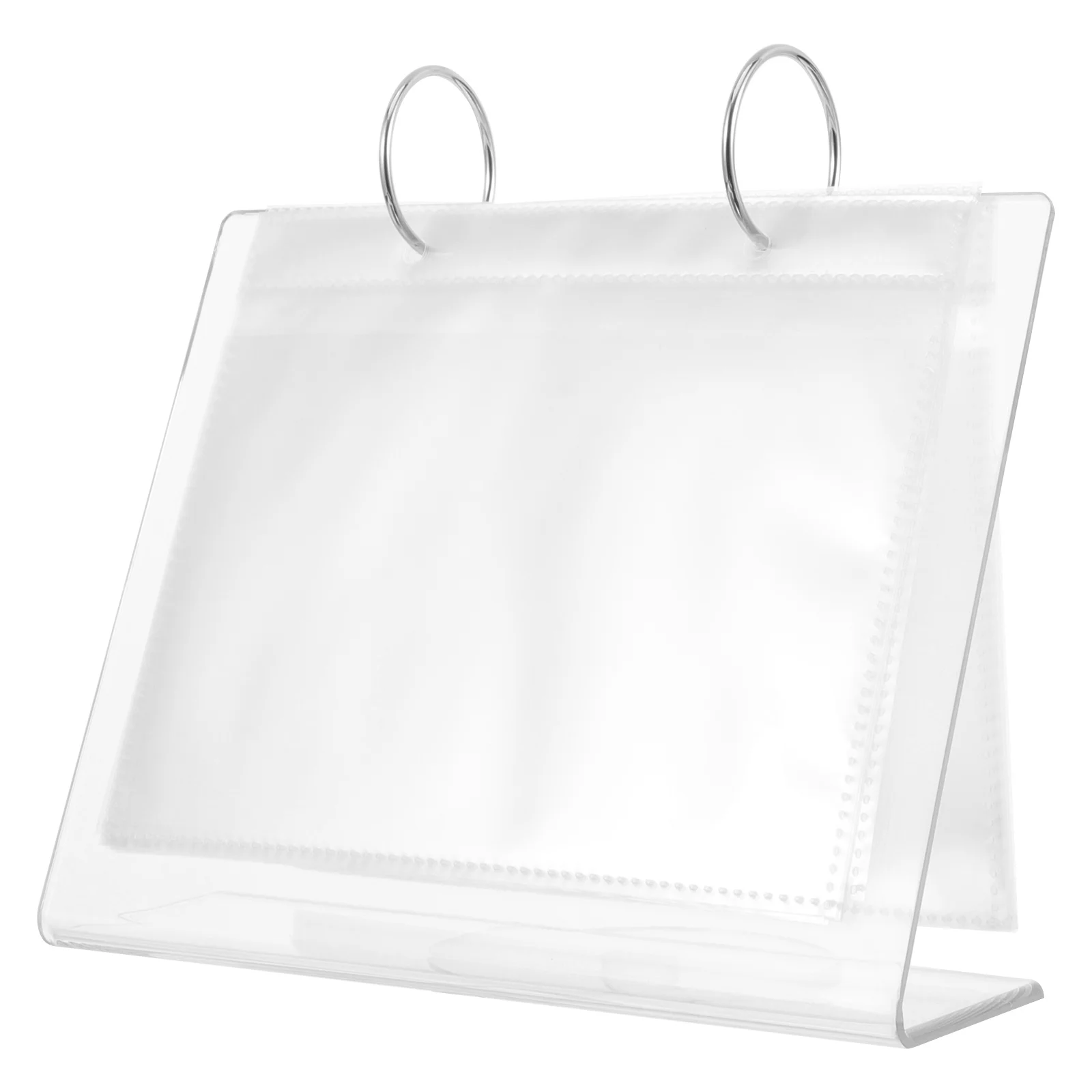 空のネイルステッカーアルバム収納ブック、デカールの収集やディスプレイ用、ステッカーホルダーオーガナイザー、アクリルクラフトディスプレイケース