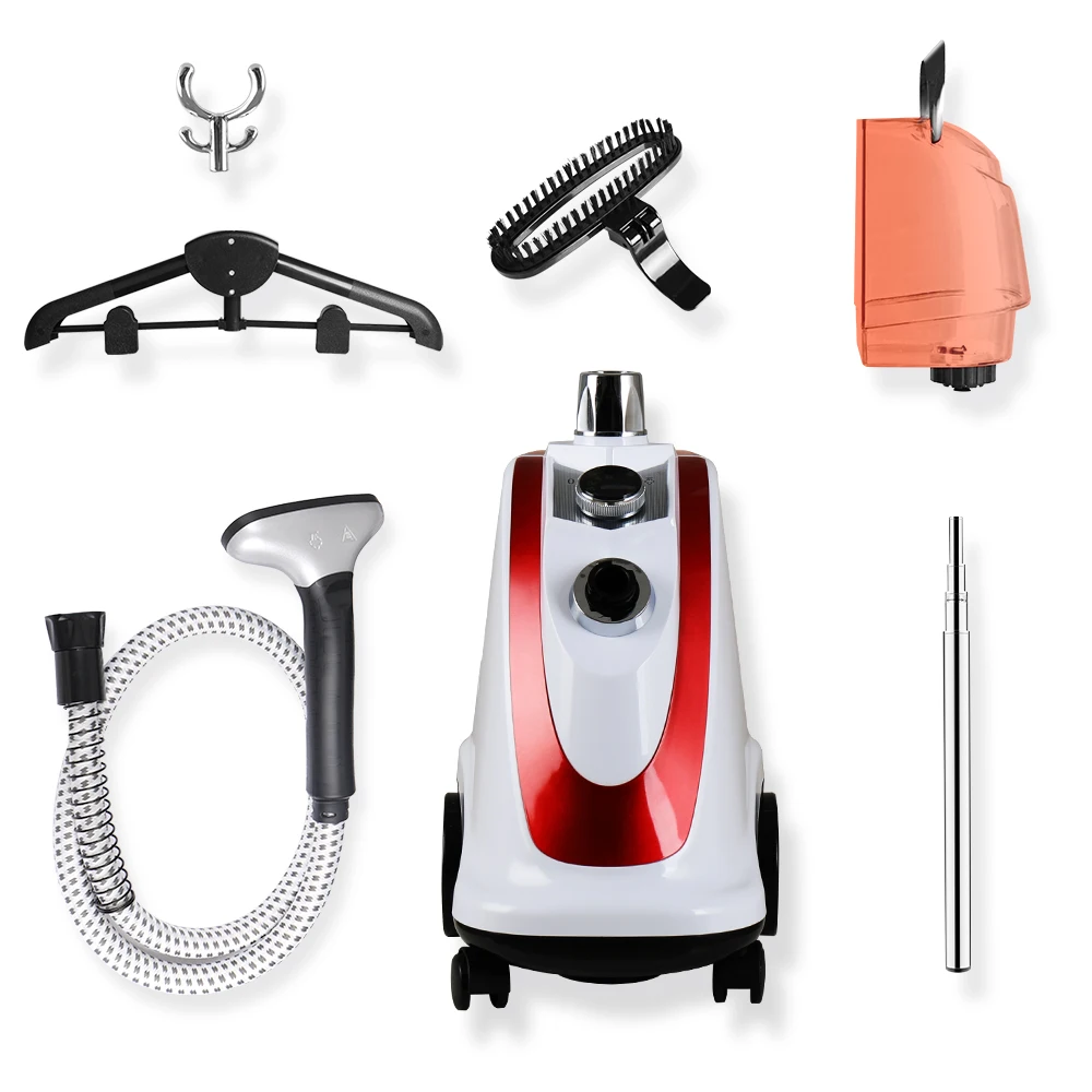 Ferro da stiro verticale a vapore per indumenti Vendita calda di alta qualità portatile con grande serbatoio dell'acqua Famiglia commerciale per tende per vestiti 2200W