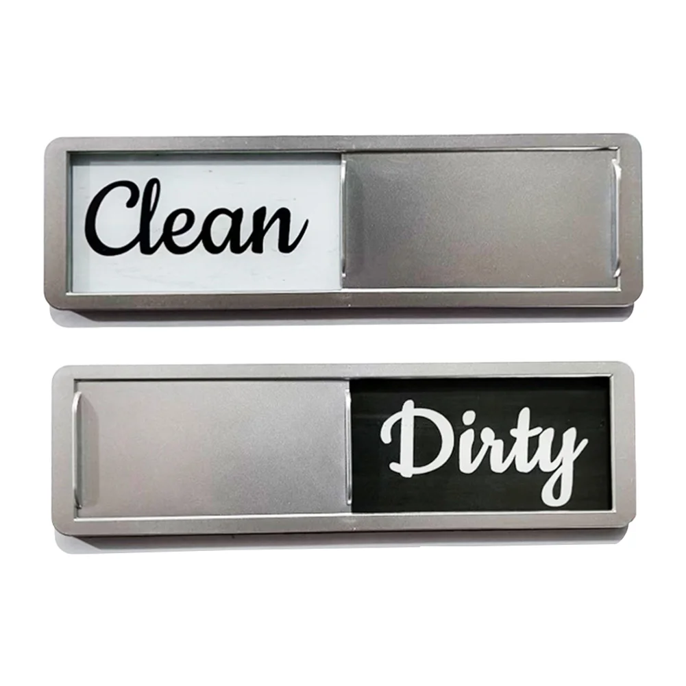 Clean Dirty Sticker Double-Sided Magnetic Refrigerator Sticker Dishwasher Magnet Stickers for Dishwasher Indicator Fridge