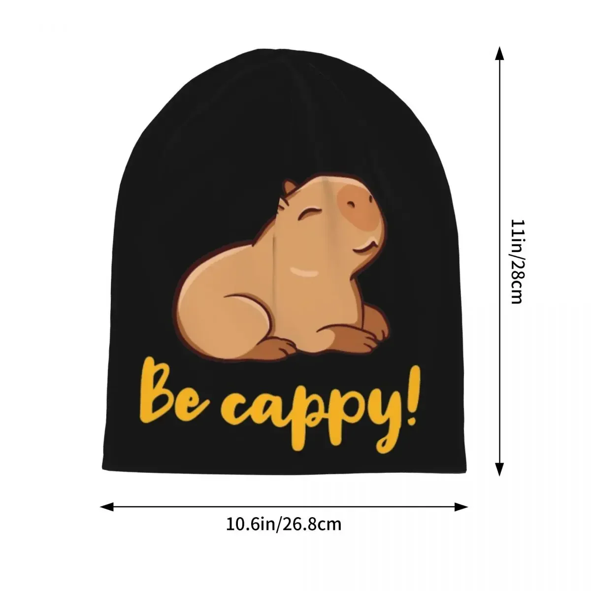 Leuke Capibara Skullies Mutsen Hoeden Grappige Dieren Vintage Unisex Outdoor Cap Warme Thermische Elastische Motorkap Gebreide Muts