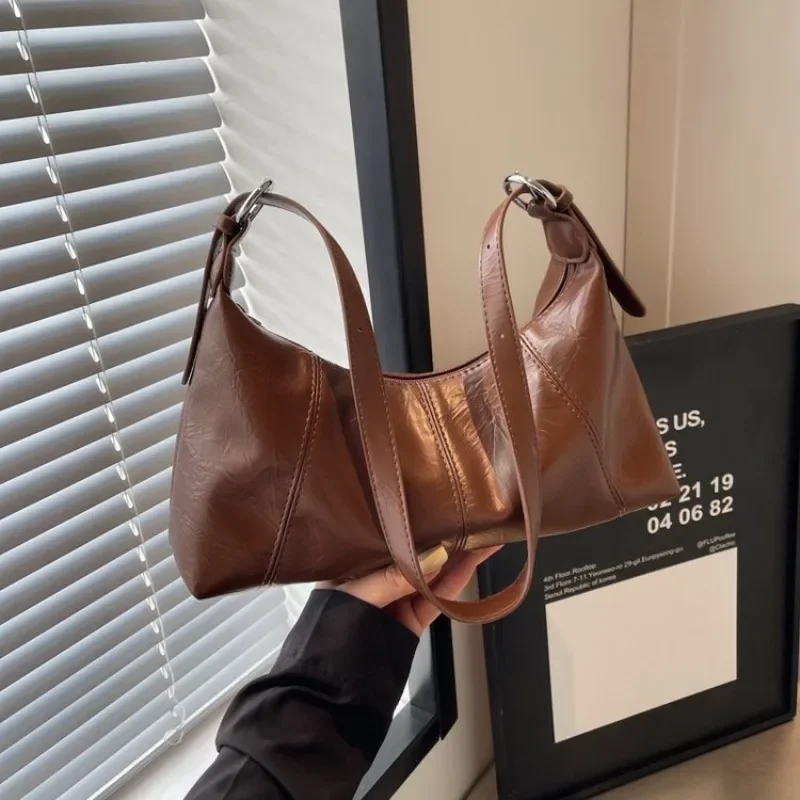 

High Quality Leather Diaper Bag Ladies Fashion Vintage Handbag Large Capacity Shoulder Crossbody Purse Tote Satchel Designer