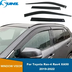 Window Visor For Toyota Rav4 XA50 2019 2020 2021 2022 2023 Wind Shields Sun Rain Guards Side Wind Deflector Exterior Accessories