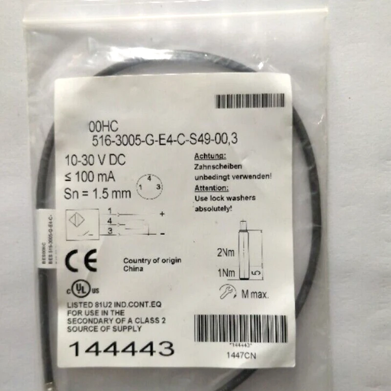516-3005-G-E4-C-S49-00,3 BES00HC Switch Sensor New High-Quality 1 Order