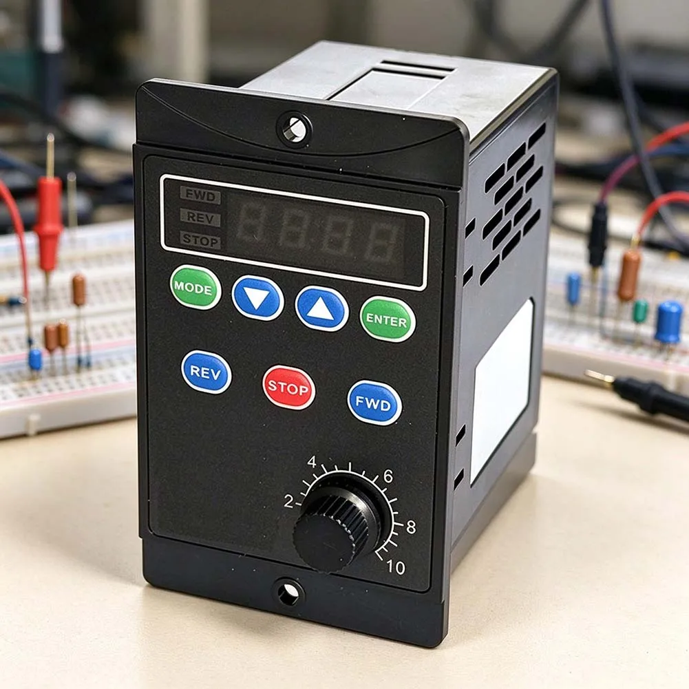 Digital Torque Motor Speed Controller 6-90W AC Gear Reduction Drive Forward Reverse Switching For Industrial Winding Tension Con