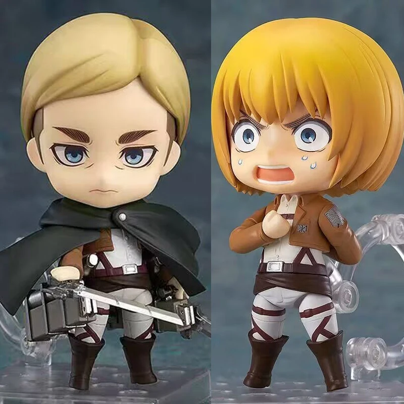 Anime Attack on Titan Figurine 435 Armin Arlert 755 Erwin Smith Action Figures Movable PVC Collection Model Perimeter Toys Gifts