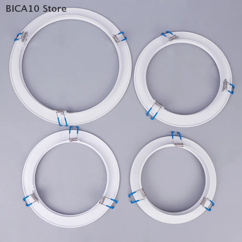 LED Downlight Spotlight Brackets Light Stand Adapters Lamp Shade Rings Hole Enlarge White Outer Frames Cut Out Remedial Circles