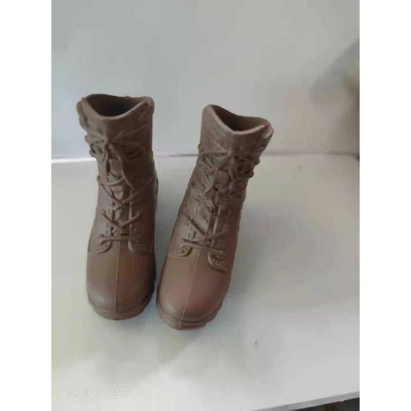 Vstoys-Botas de combate de policía para mujer, zapatos de estilo militar para pies desmontables, modelo de cuerpo, 1/6