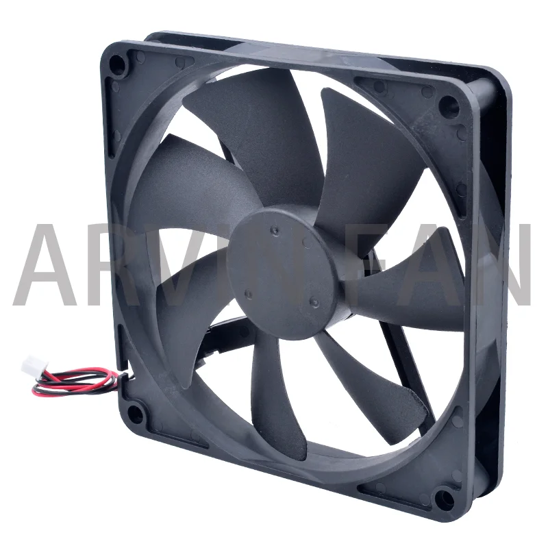 Ventilador de refrigeración ACP14025 de 14cm, 140mm, 140x140x25mm, CC de 5V, 12V, 24V, 2 pines, adecuado para caja de PC, fuente de alimentación, enrutador, inversor