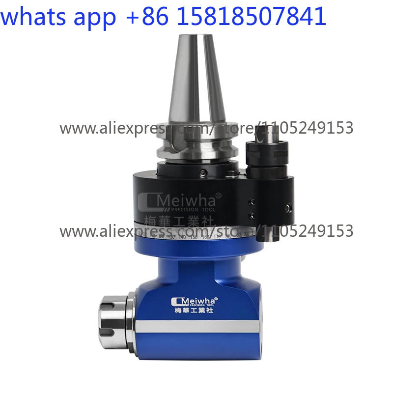 Meihua CNC side milling angle head machining center BT40BT50FMB20 double head output heavy duty shank rotary shank