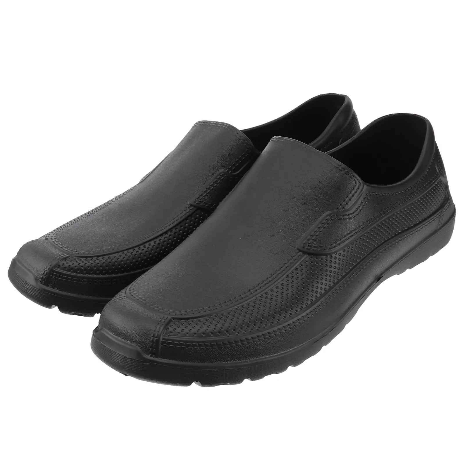 EVA Shoes Non-slip Wear Resistant Chef Shoes Lightweight Comfortable Kitchen Oil-proof Shoes (41 Code, Black)