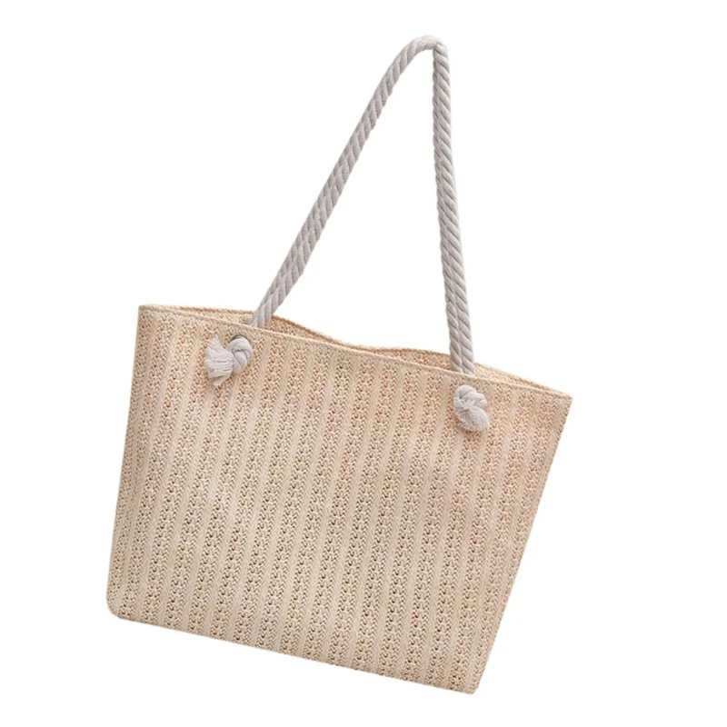 E74B Women's Woven Straw Crossbody Bag Lightweight Shoulder Bags Casual Phone Purse Handbag For Fashionable Women