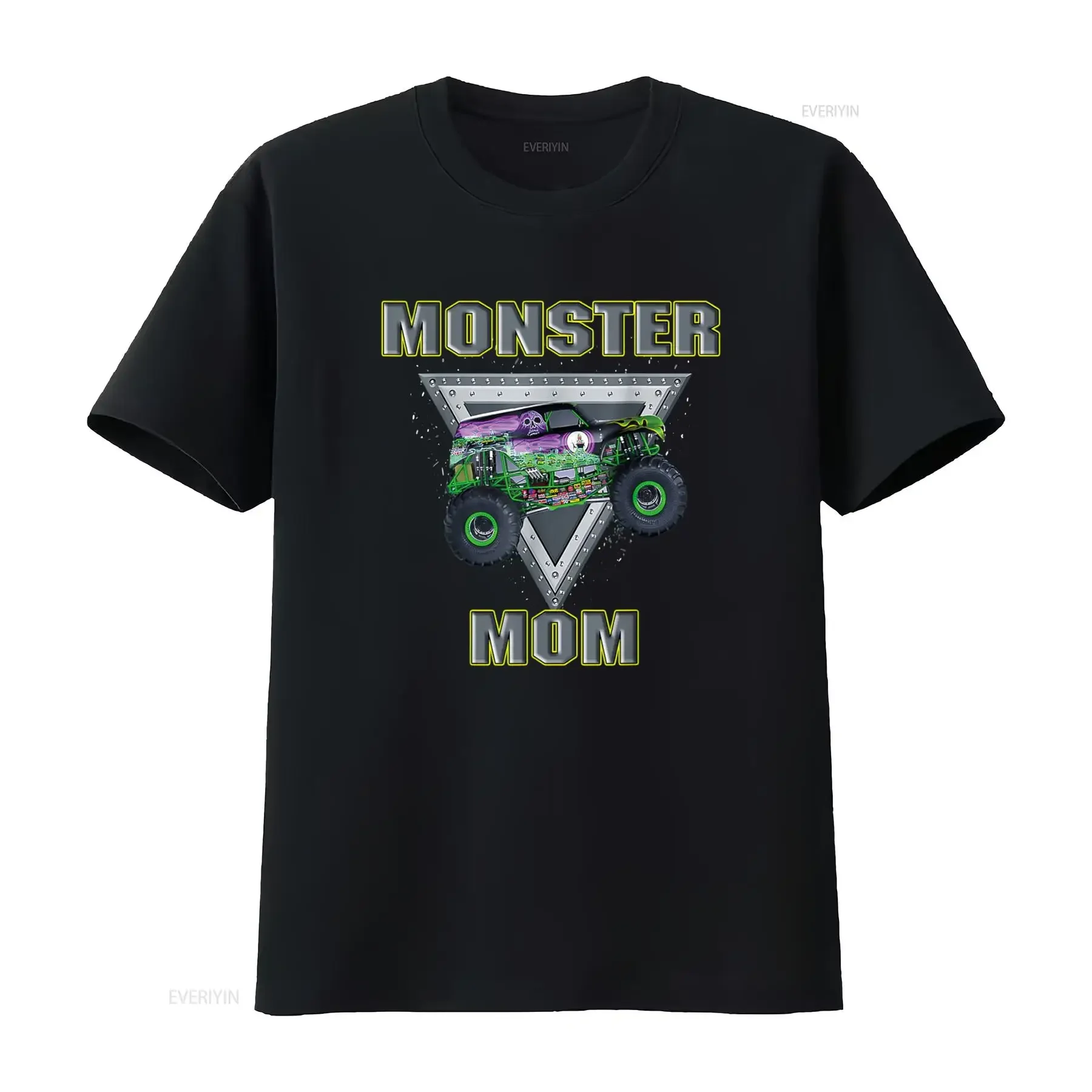Monster Truck MOM Are My Jam Lovers camiseta vintage lavada ligeramente moda homme streetwear ropa de diseñador suave