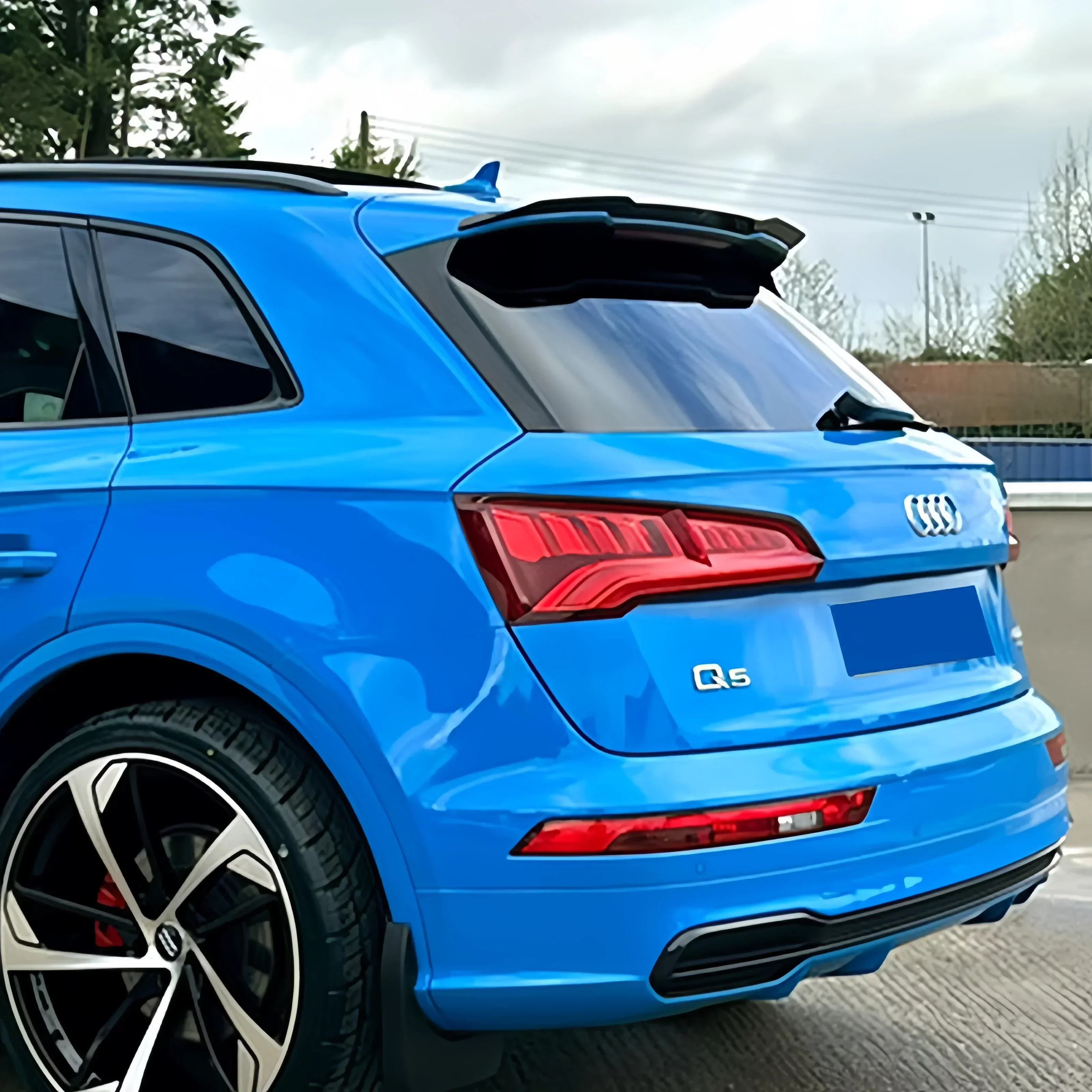 Dla Audi SQ5/Q5 S-line Mk 2 2017- 2024 MAXTON Style Car Rear Boot Lip Spoiler Cap Rear Trunk Roof Spoiler Splitter Bodykit