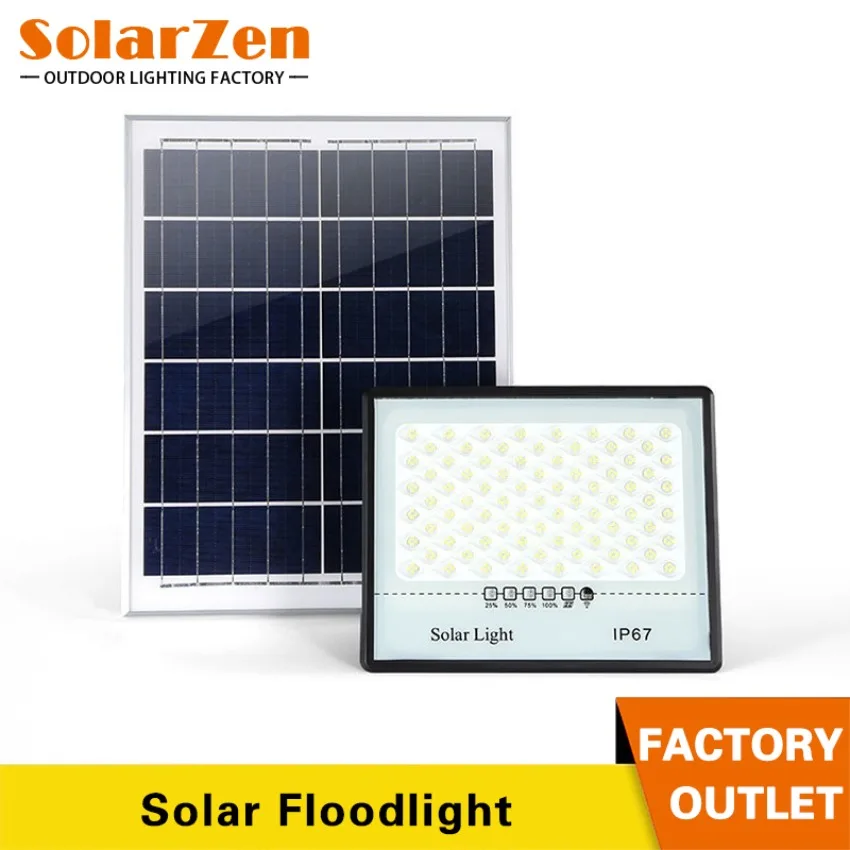 Ultra Bright LED Outdoor Solar Light Solar Floodlight IP67 Waterproof Spotlight Indoor Outdoor Emergency Lighting Courtyard Lamp