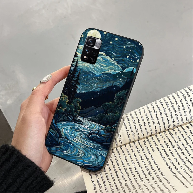 Van Gogh Starry Night Phone Case for Xiaomi Redmi note 13 12S 12 Pro 11S 11 10 Pro 10S Redmi 10 13C 9C 10C