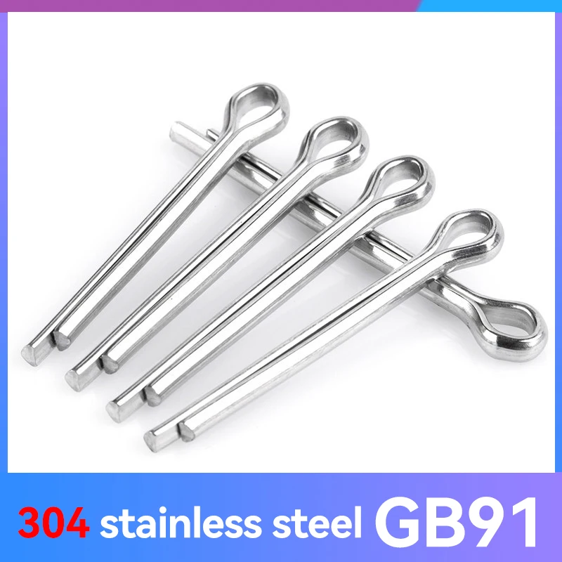 M1 M1.5 M2 M2.5 M3 M4 M6 M8 U Shape Type Spring Cotter Hair Pin Split Clamp Open Elastic 304 Stainless Steel